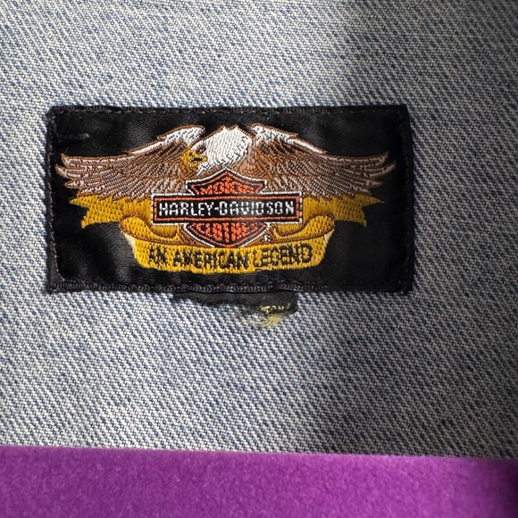 90’s Harley Davidson Jean Vest - Picture 3 of 4